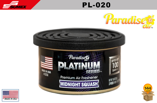 [PL-020] AMBIENTADOR PARADISE PLATINUM SERIES MIDNIGHT SQUASH (1 SET/12 UNDS) (12 SETS/144 UNDS)