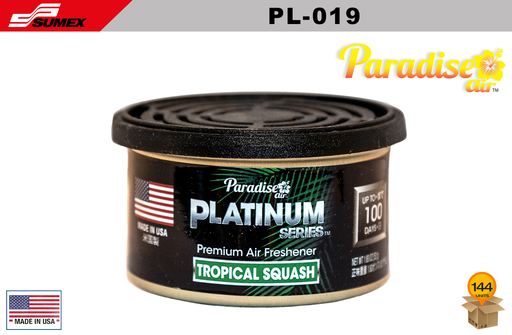 [PL-019] AMBIENTADOR PARADISE PLATINUM SERIES TROPICAL SQUASH (1 SET/12UNDS) (12 SETS/144 UNDS)