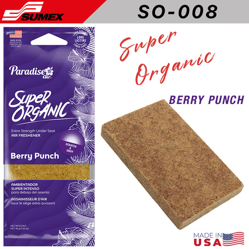 [SO-008] FRESHENER PARADISE AIR SUPER ORGANIC BERRY PUNCH (1 SET/6 UNITS) (12 SETS/72 UNITS)
