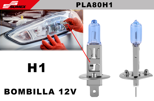 [PLA80H1] BOMBILLA H1 80W RACE SPORT BLANCAS (2 PIEZAS) (100 SETS) (20 SET=5 UNDS)