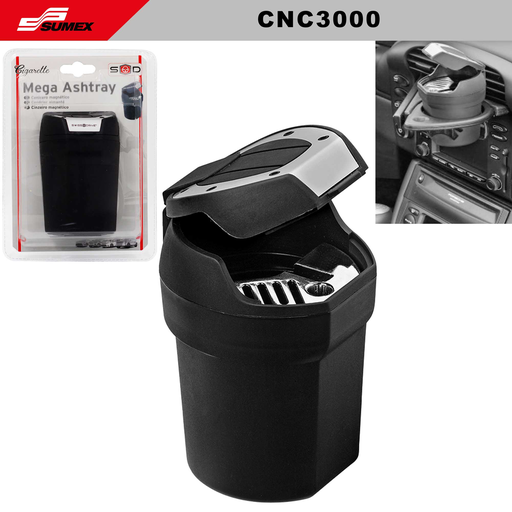 [CNC3000] MAGNETIC ASHTRAY SWISS DRIVE GRIS (48 UNITS) (8 SETS = 6 UNITS)
