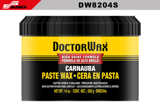 [DW8204S] CARNAUBA PASTE WAX. DOCTOR WAX (14 OZ - 396 G ) ( 6 UNITS)