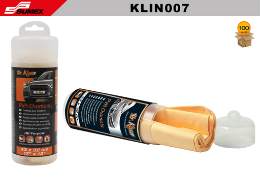 [KLIN007] CHAMOIS SINTETICO MR. KLIN (43 X 32 CM) (100 UNDS)