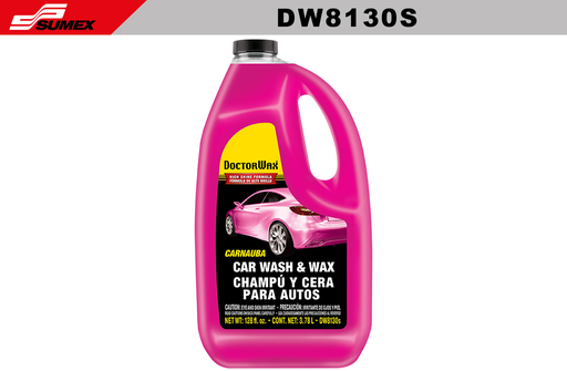 [DW8130S] CHAMPU Y CERA PARA AUTOS DOCTOR WAX (128 OZ - 3.78 L) (4 UNDS)