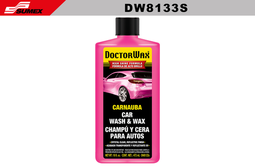 [DW8133S] CHAMPU Y CERA PARA AUTO DOCTOR WAX (16 OZ - 473 ML) (6 UNDS)