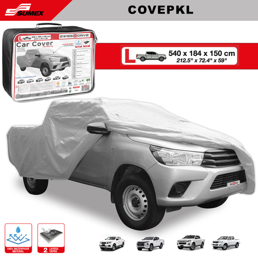[COVEPKL] PICK UP COVER SWISS DRIVE "L" GREY (3 UNITS)