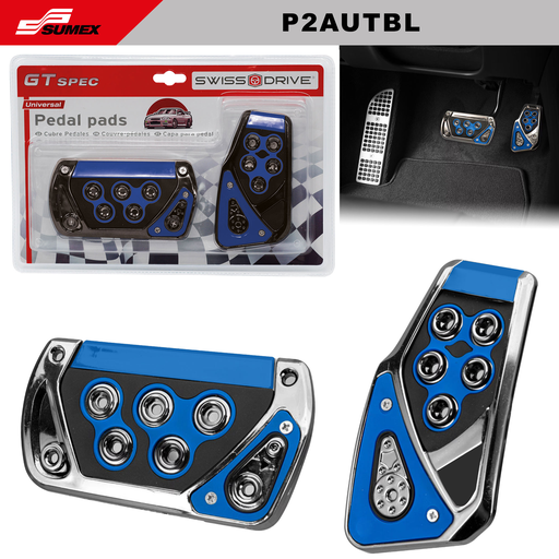 [P2AUTBL] CUBRE PEDAL AUTOMATICO SWISS DRIVE AZUL (2 UNDS) (20 SETS)