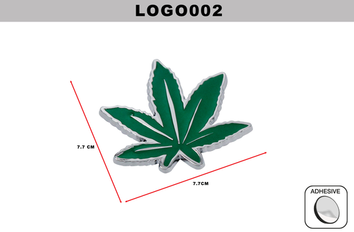 [LOGO002] EMBLEMA CROMADO  DL-LOGO002  7.7CM x 7.7CM (10 UNDS)