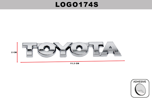 [LOGO174S] EMBLEMA CROMADO  DL-LOGO174S  2CM x 11.3CM (10 UNDS)