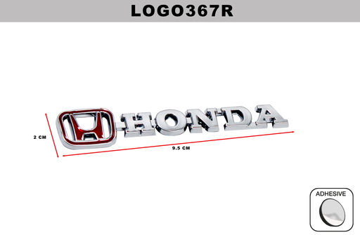 [LOGO367R] EMBLEMA CROMADO  DL-LOGO367R  2CM x 9.5CM (10 UNDS)
