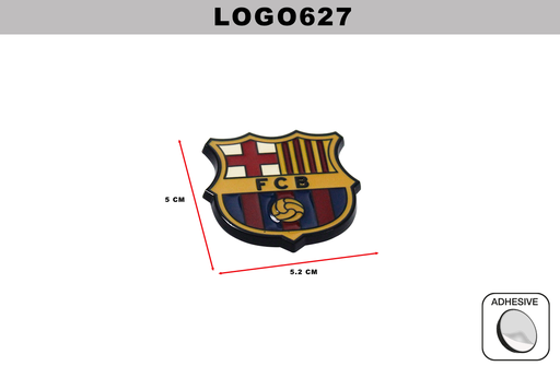 [LOGO627] EMBLEMA CROMADO  DL-LOGO627  5CM x 5.2CM (10 UNDS)