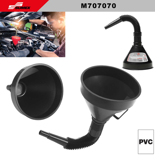 [M707070] FLEXIBLE FUNNEL SWISS DRIVE BLACK (80 UNITS)