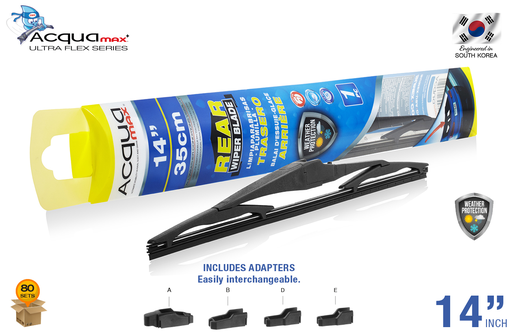 [REAR014] REAR WIPER BLADE ACQUAMAX 14" (80 UNITS) (8 SETS = 10 UNITS)