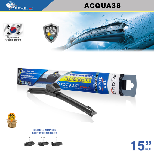 [ACQUA38] WIPER BLADE ACQUAMAX 15" (60 SETS) (6 SETS = 10 UNITS)