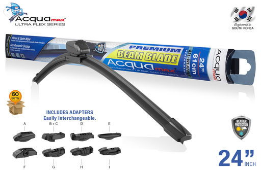 [ACQUA61] ESCOBILLA LIMPIAPARABRISAS ACQUAMAX 24" (60 SETS) ( 6 SETS = 10 UNDS)