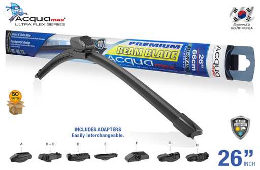 [ACQUA66] ESCOBILLA LIMPIAPARABRISAS ACQUAMAX 26" (60 SETS) ( 6 SETS = 10 UNDS)