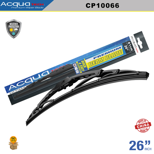 [CP10066] ESCOBILLA LIMPIA PARABRISAS ACQUATECH 26'' (50 SETS)