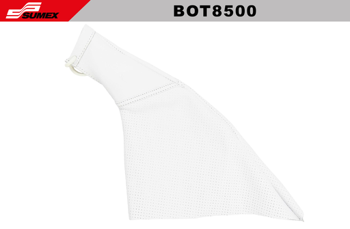 [BOT8500] LEATHER HANDBRAKE GAITER WHITE (60 UNITS)