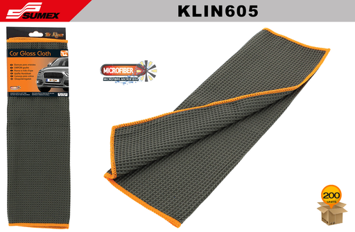 [KLIN605] GAMUZA PARA CRISTALES MICROFIBRA MR. KLEEN (16" X 16") (200 UNDS)