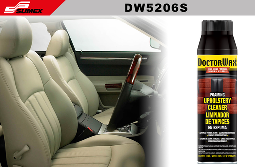 [DW5206S] FOAMING UPHOLSTERY CLEANER (AEROSOL) 18 OZ. MASTER PACK 12 UNITS)
