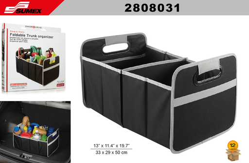[2808031] ORGANIZADOR DE MALETERO PLEGABLE GRANDE SWISS DRIVE (29 x 33 x 50 CM) ( 12 UNDS)