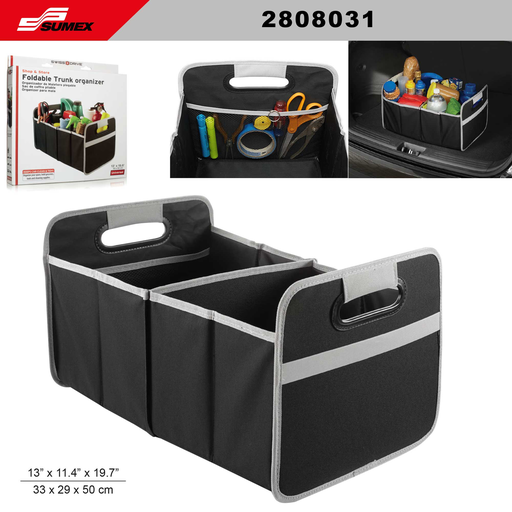 [2808031] ORGANIZADOR DE MALETERO PLEGABLE GRANDE SWISS DRIVE (29 x 33 x 50 CM) ( 12 UNDS)