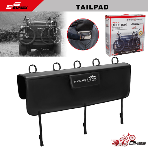 [TAILPAD] TAILGATE FOR PICK-UP SWISS DRIVE X5 BIKE BLACK (5 UNITS) 