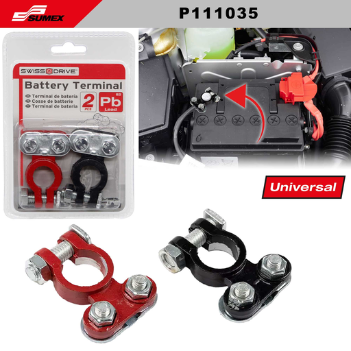 [P111035] BATTERY TERMINAL PB SWISS DRIVE (12 SETS = 10 UNITS) (120 SETS) 