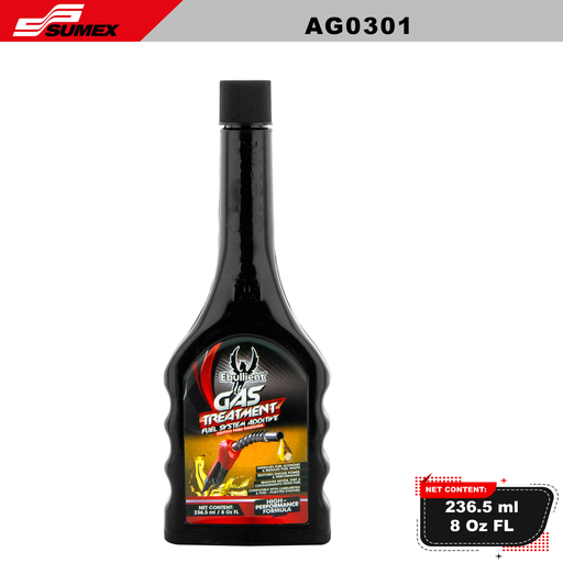 [AG0301] TRATAMIENTO ADITIVO PARA GASOLINA EBULLIENT 8 OZ 12UNDS 