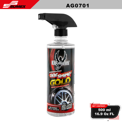[AG0701] ABRILLANTADOR PARA NEUMATICO EBULLIENT GOLD (500ML / 16.9OZ) (24UNITS) 