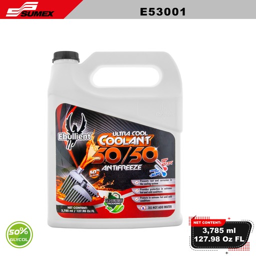 [E53001] COOLANT50/50  EBULLIENT GL/4.1LT 6UNDS 