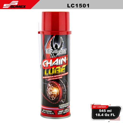 [LC1501] LUBRICANTE PARA CADENA EBULLIENT  545ML 12UNDS 
