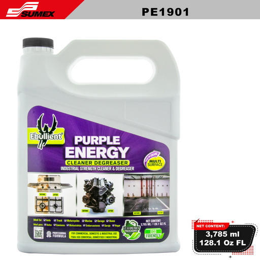[PE1901] PURPLE ENERGY CLEANER DEGREASER EBULLIENT (1 GAL / 3.785 ML) (6 UNITS)