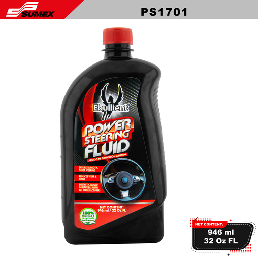 [PS1701] LIQUIDO DE POWER STEERING EBULLIENT (946 ML / 32 OZ) (12 UNITS)  