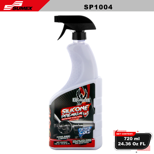 [SP1004] SILICONE PREMIUM UV PROTECTANT GLOSS FINISH NEW CAR EBULLIENT (720 ML / 24.36 OZ) (12 UNITS) 