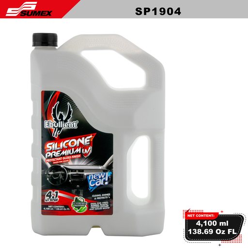 [SP1904] SILICONE PREMIUM UV PROTECTANT GLOSS FINISH NEW CAR EBULLIENT (4.1 L / 138.69 OZ) (6 UNITS) 
