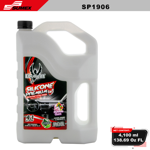[SP1906] SILICONE PREMIUM UV PROTECTANT GLOSS FINISH BUBBLEGUM EBULLIENT (4.1 L / 138.69 OZ) (6 UNITS) 