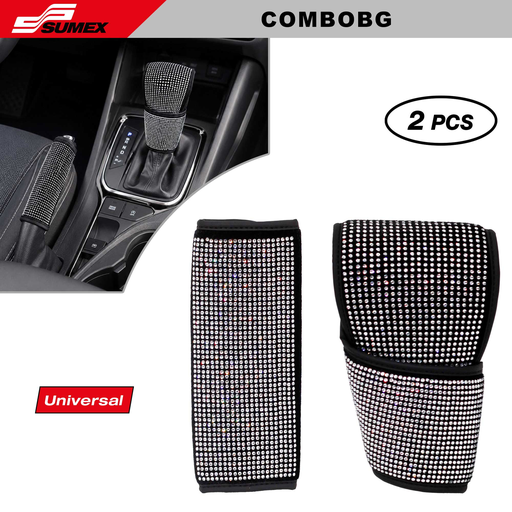 [COMBOBG] GEAR KNOB & HANDBRAKE SWISS DRIVE KIT "BLING BLING" 2PCS (CS/100SETS)